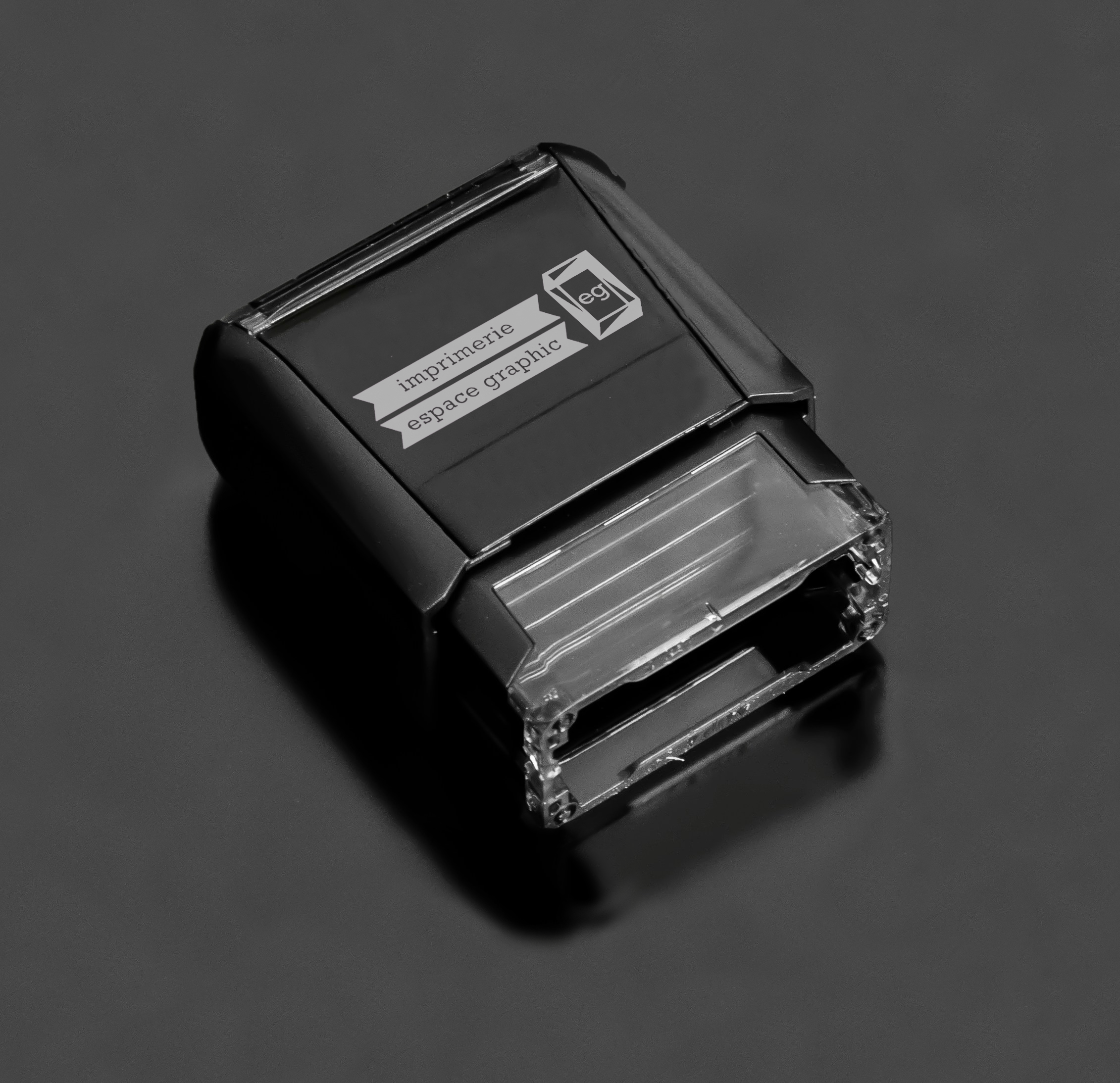 Les tampons encreur, Imprimerie Espace Graphic Exemple tampon : tampon auto-encreur