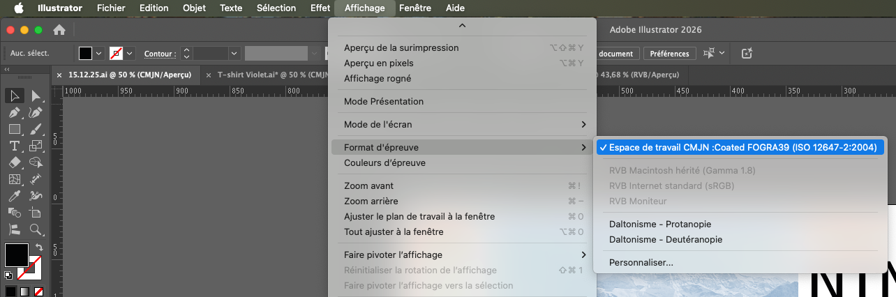 Préparation du fichier pour l'impression. Espace Graphic 